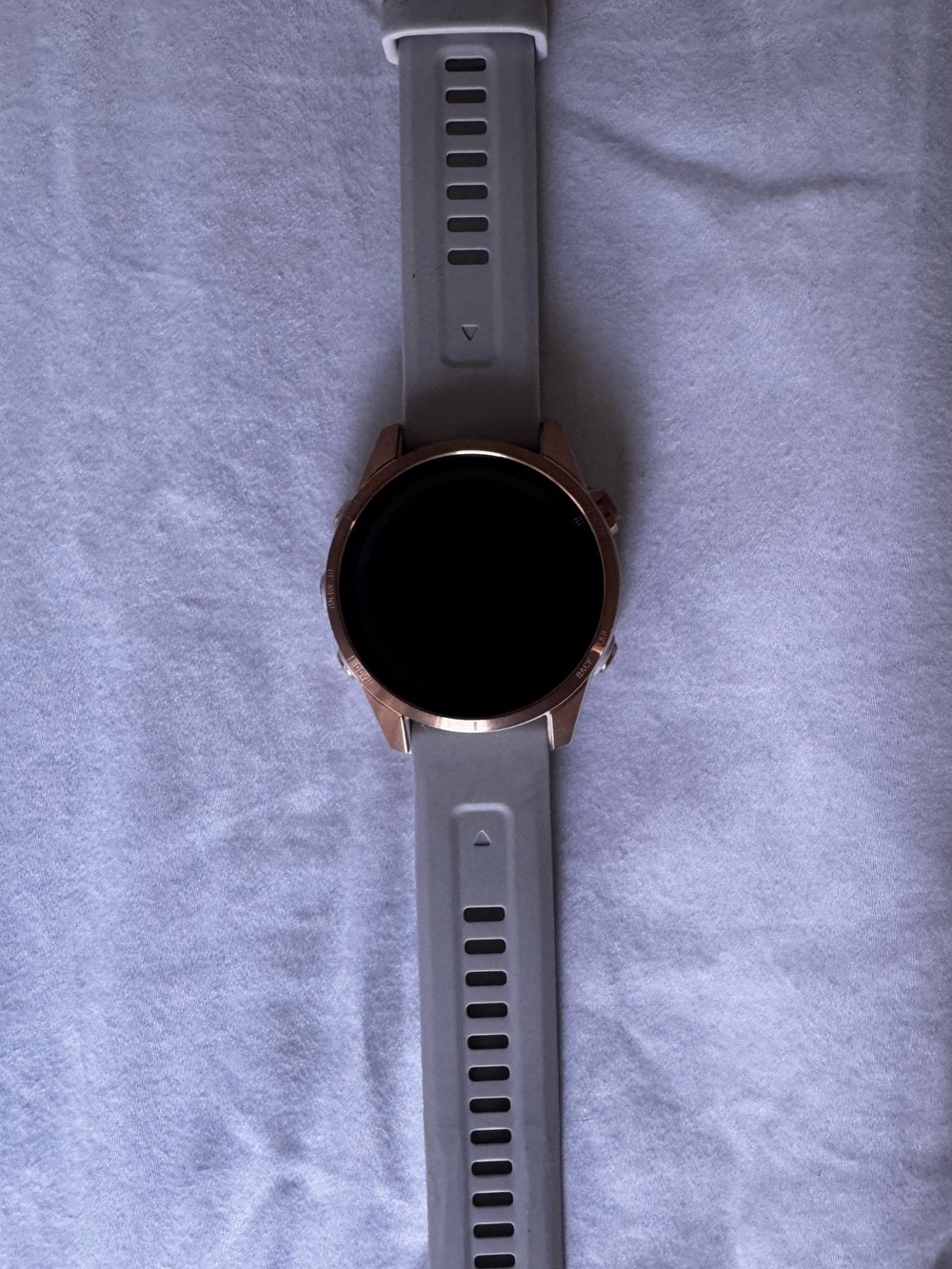 garmin Rose Gold Case Smartwatch with Gray Band